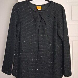 NWT Ruby Rd. Scoop Neck With Sequin Details Top - Size S